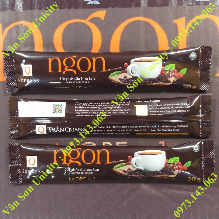 Cà phê sữa Ngon Trần Quang bịch lớn 1.04Kg (52 gói dài * 20g)