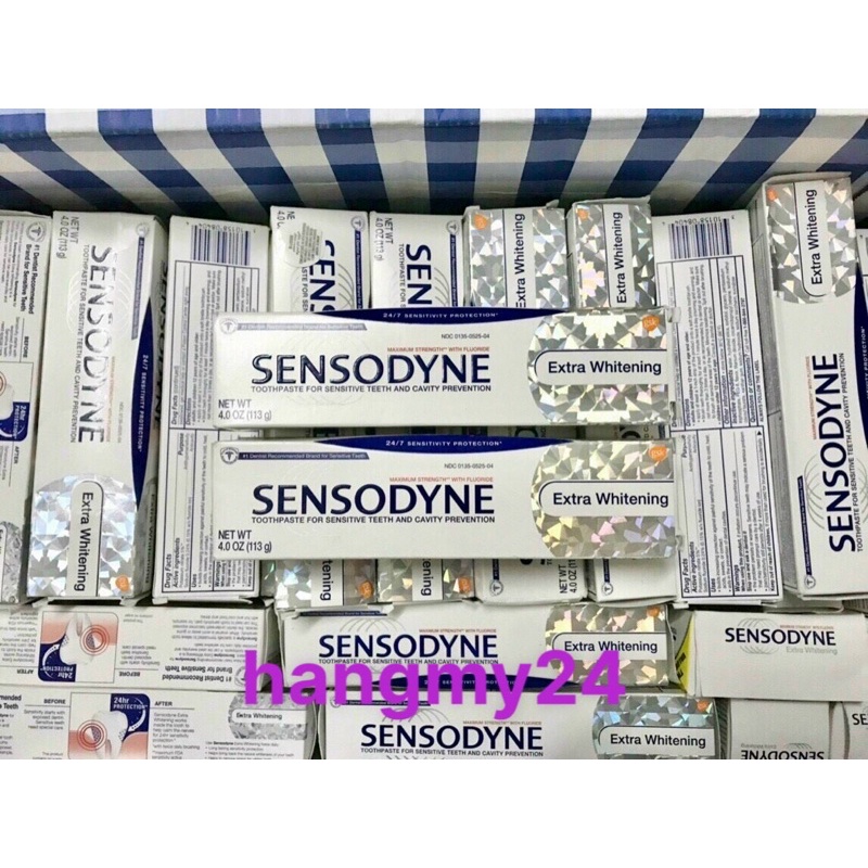 Kem đánh răng dành cho răng nhạy cảm Sensodyne Extra Whitening 113g