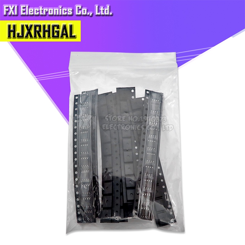 Bộ Mạch Khuếch Đại Âm Thanh NE555 LM358 MC34063 LM393 LM386 LM1458 LM311 TL431 LM293 LM2903 SOP8 10Values * 10 Cái SMD Tự Làm