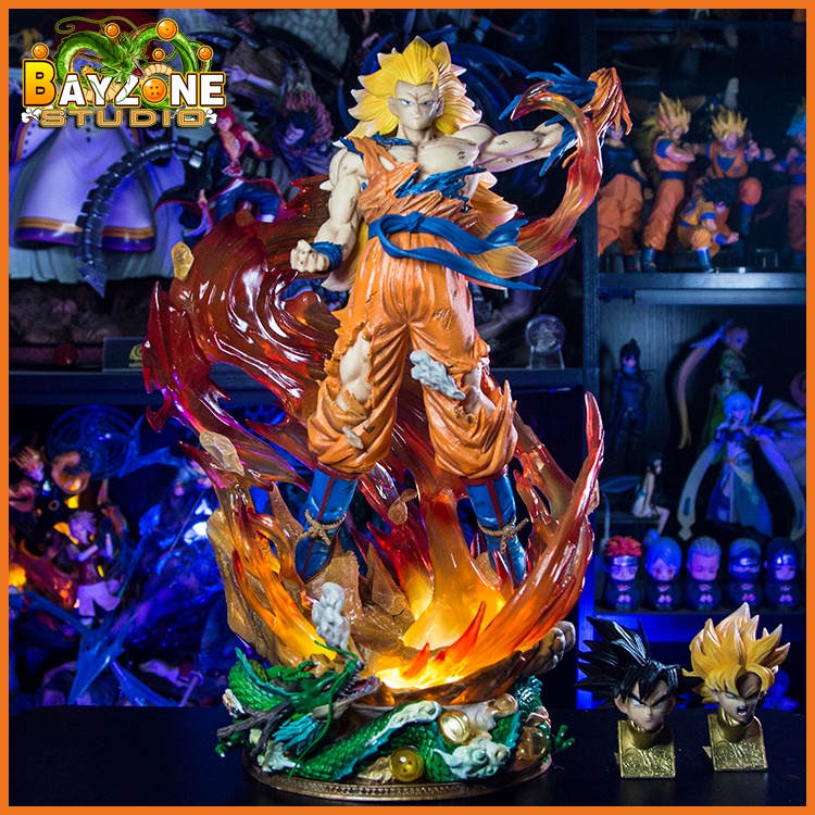Mô hình songoku xé áo có hiệu ứng siêu đẹp ( Dragonball )
