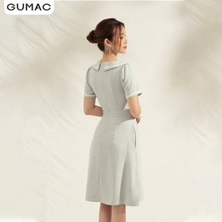 Đầm viền phối nút DA1176 GUMAC