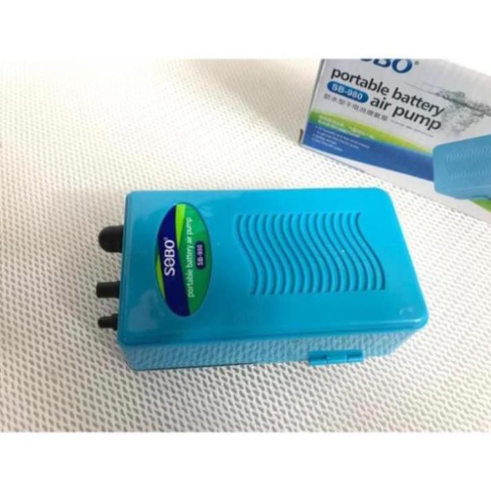 Máy Sủi Oxy Pin Sobo SB-980 | TẶNG Kèm Dây Oxy Và Cục Sủi Oxy