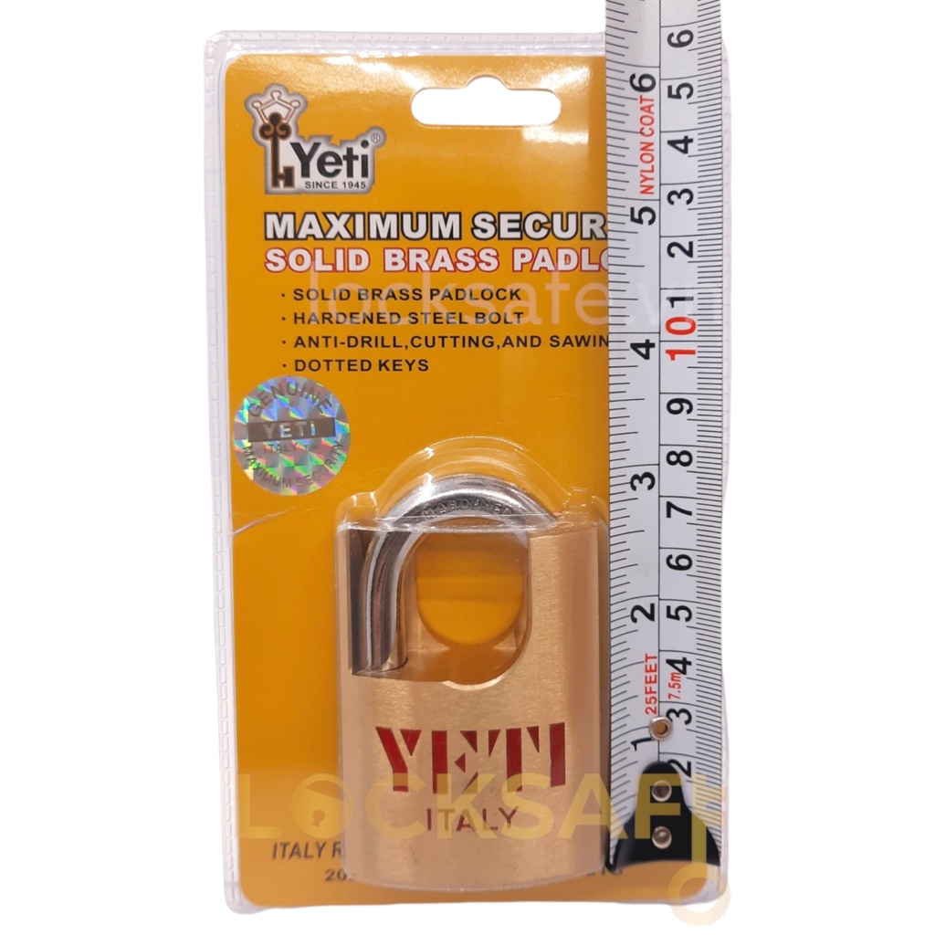 Ổ Khóa Cửa YETI Chống Cắt Đồng Thau ITALY Cao Cấp 50mm - 60mm