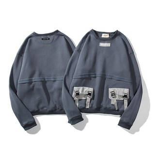 Áo Sweater Phối Túi Cá Tính Theo Phong Cách Retro