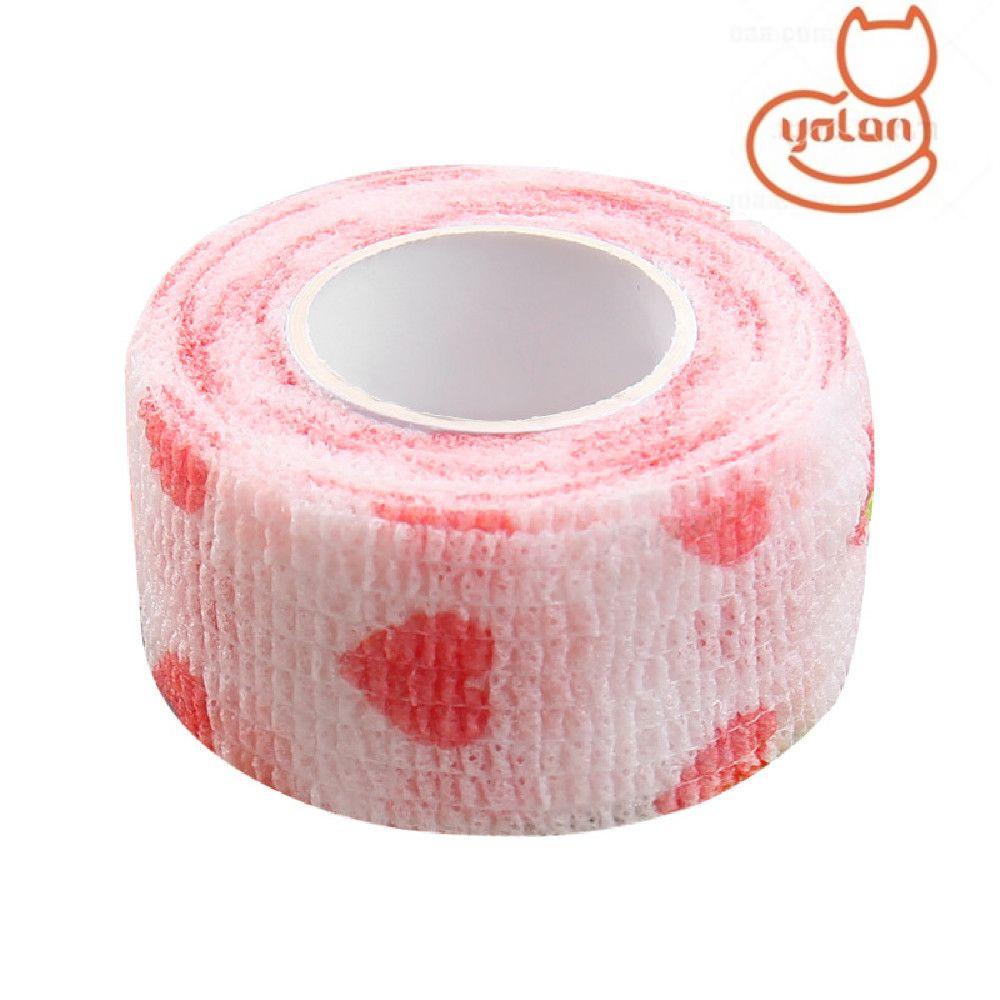 Cuộn băng keo dán ngón tay bằng vải không dệt chống mài mòn thoáng khí in họa tiết hoạt hình dễ thương