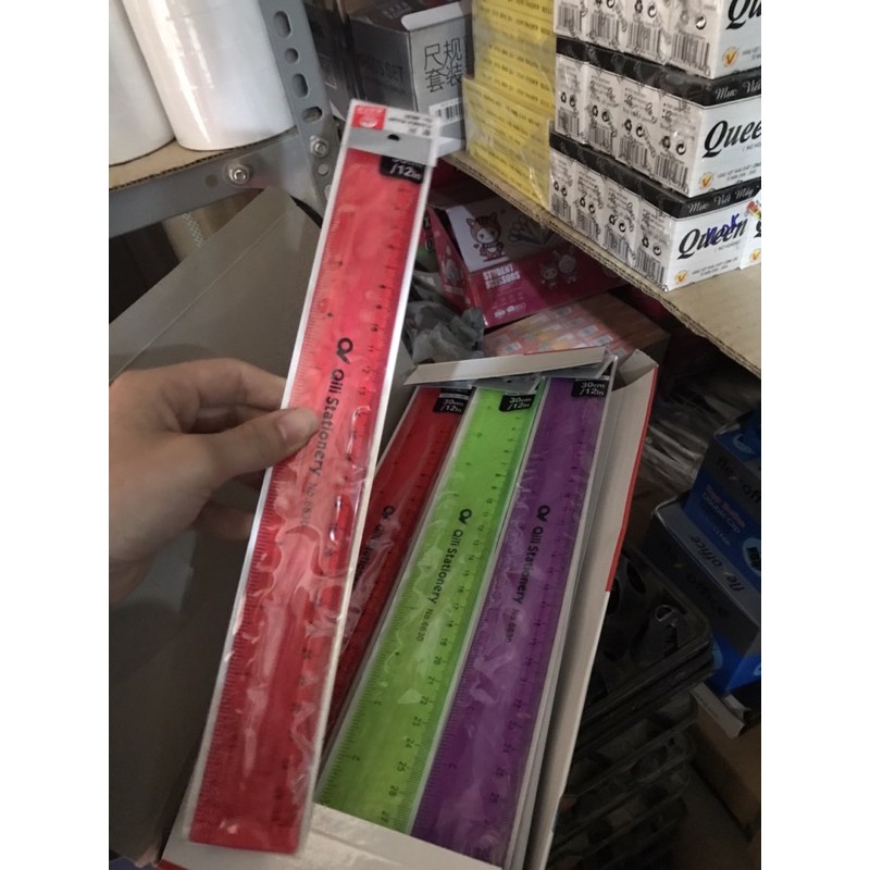 THƯỚC KẺ DẺO - CỨNG 20cm 30cm