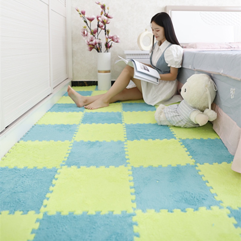 1 Thảm Lót Sàn Bằng Xốp EVA Nhung Mềm Ghép Hình Đồ Chơi DIY Cho Bé Kích Thước 30x30CM