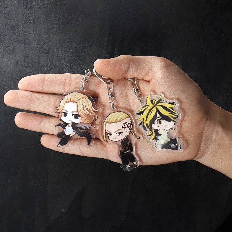 Móc khóa hình nhân vật chibi trong anime Tokyo Revengers