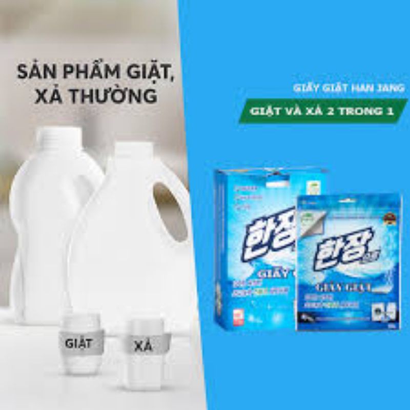 Giấy giặt quần áo cao cấp Han Jang (Hàn Quốc) - gói 30 tờ