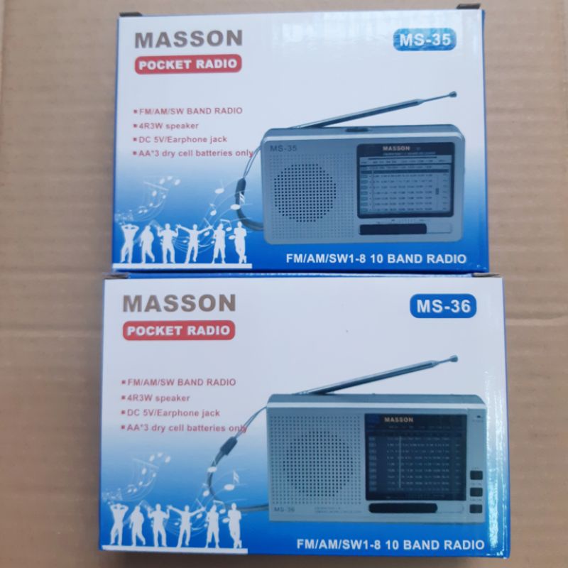 Radio MASSON Sử Dụng 3 Viên Pin AA