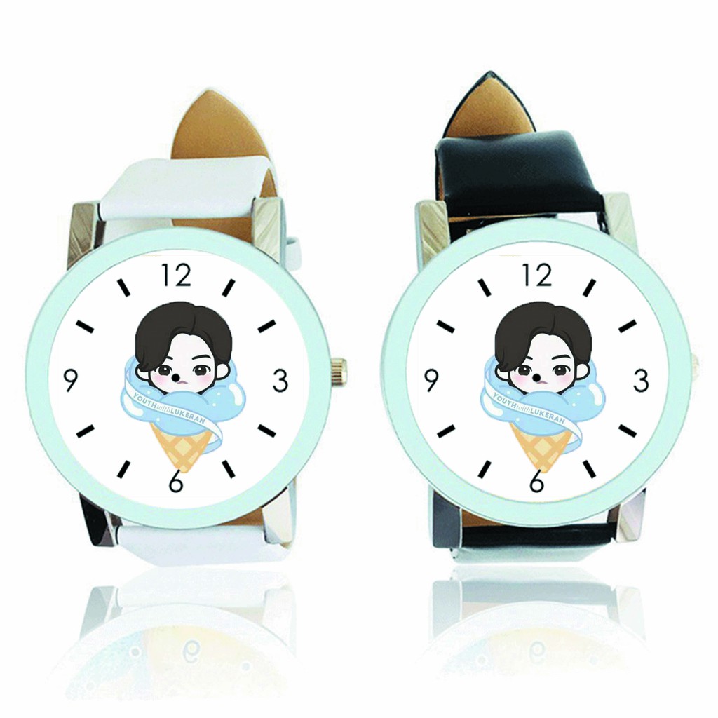 Đồng hồ đeo tay nam nữ in hình Thanh Xuân Có Bạn 2 The Nine chibi phụ kiện thời trang