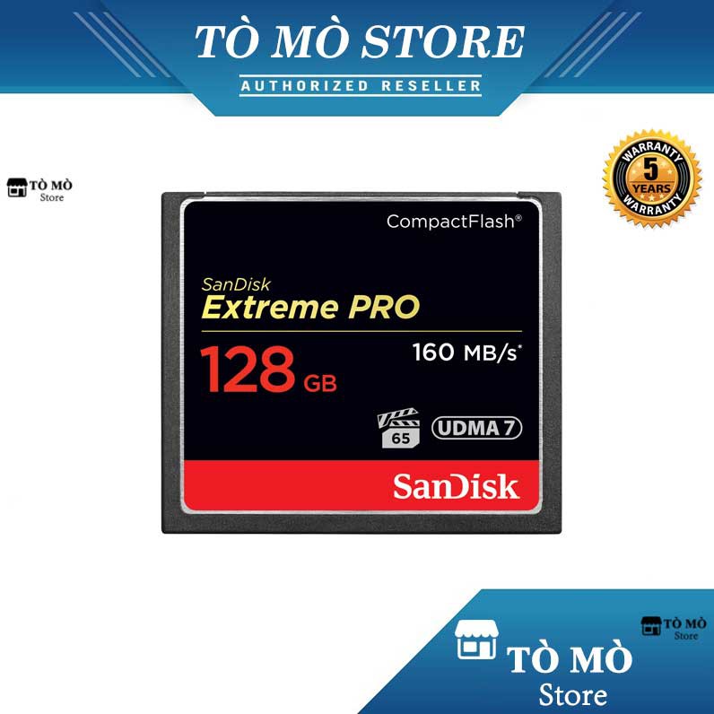 Thẻ nhớ CF SanDisk Extreme Pro 1067x - 128GB - 160MB/s - Bảo hành 5 năm