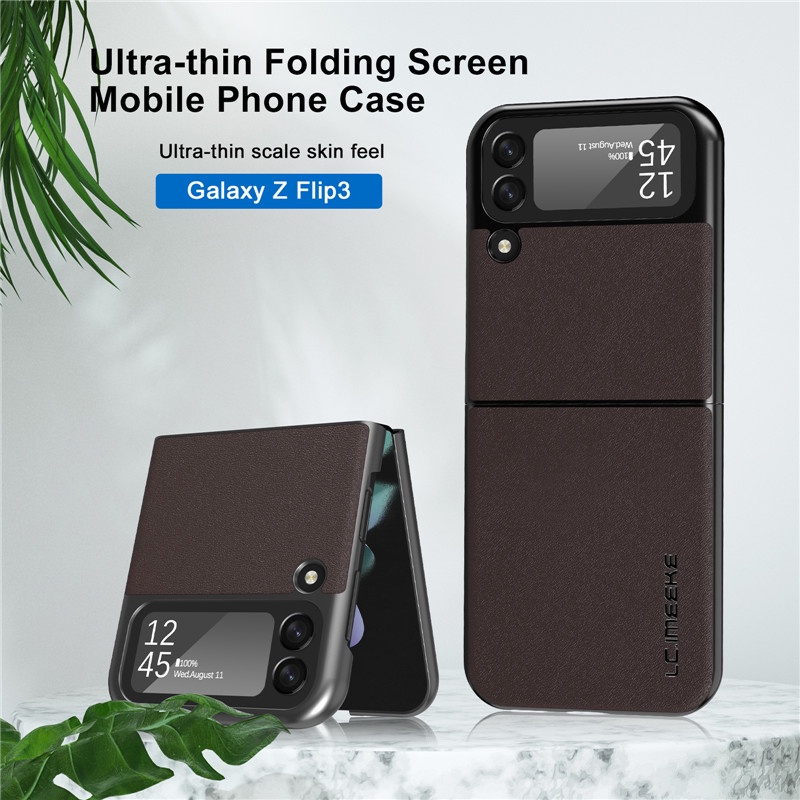 Ốp điện thoại da PU thiết kế độc đáo cho Samsung Galaxy Z Flip 3 5G