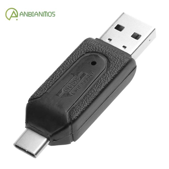 Portable High Speed 480Mbps OTG USB2.0 Type-C USB 3.1 Memory Card Reader for SD TF Micro SD Card