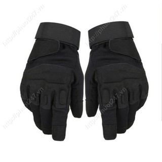 Găng tay chiến thuật Blackhawk dài ngón - Đen