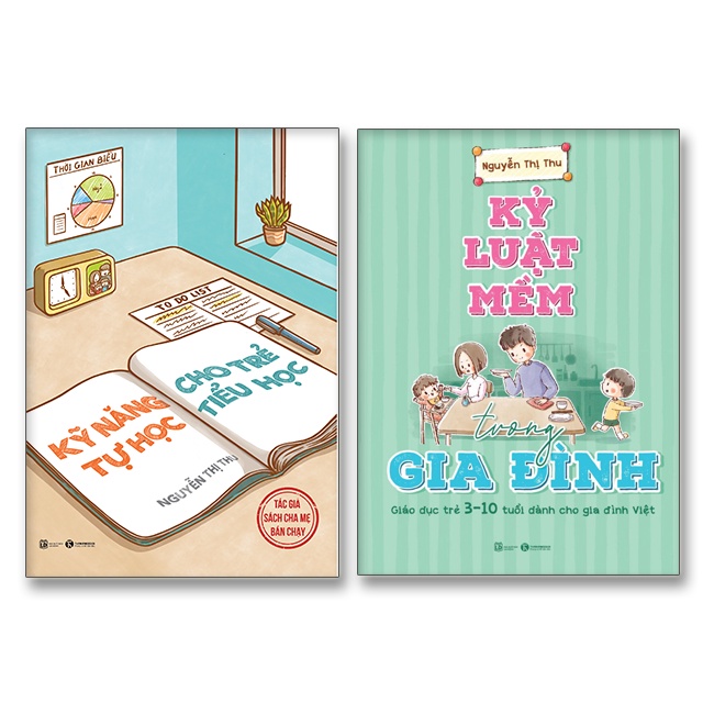 Sách - Combo Kỹ năng tự học cho trẻ tiểu học + Kỷ luật mềm trong gia đình
