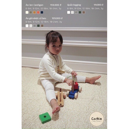 [Cookie 2022] Áo khoác len Cardigan cho bé