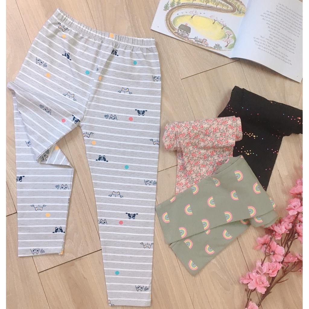 Quần Legging Dài Bé Gái 20kg-30kg-40kg vải xuất mềm nhiều họa tiết đẹp - Trang 25 Kid