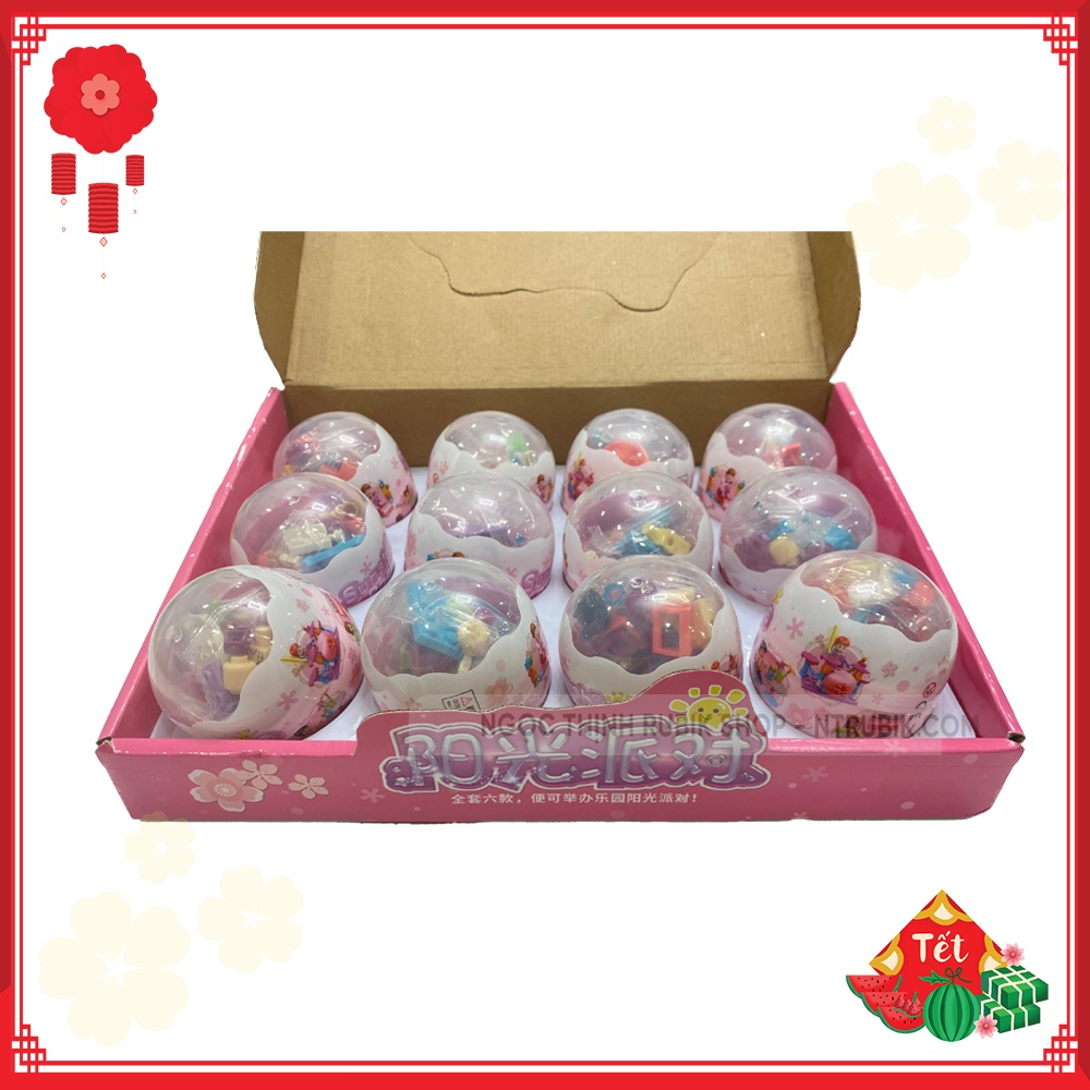 Đồ chơi Xếp Hình Trong Trứng - Đồ chơi lắp ráp mô hình - Sunshine Party  (giao ngẫu nhiên)
