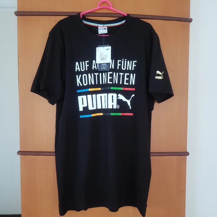 Puma TFS Áo Sơ Mi Họa Tiết Tee 100% Chính Hãng BNWT