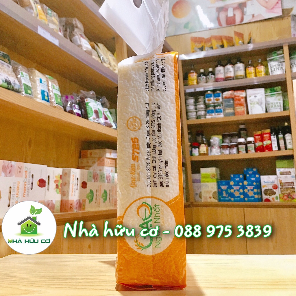 Gạo tấm hữu cơ ST25 2kg/1kg- Gạo Ngon Nhất - Date: 11/2023 - Nhà hữu cơ