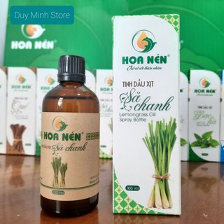 🌿🌿🌿 TINH DẦU SẢ CHANH Hoa Nén [100ML] - Xịt thơm phòng - Khử mùi - An toàn tuyệt đối 🌿🌿🌿