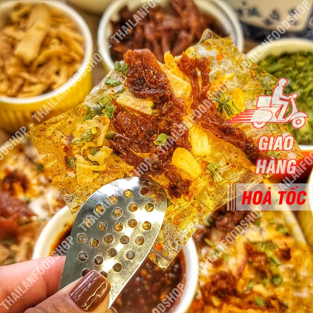 Bánh Tráng Sate Khô Mực - Xâu 10 gói