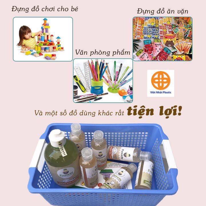 Rổ nhựa chữ nhật CỠ ĐẠI Việt Nhật 3598 TIỆN ÍCH
