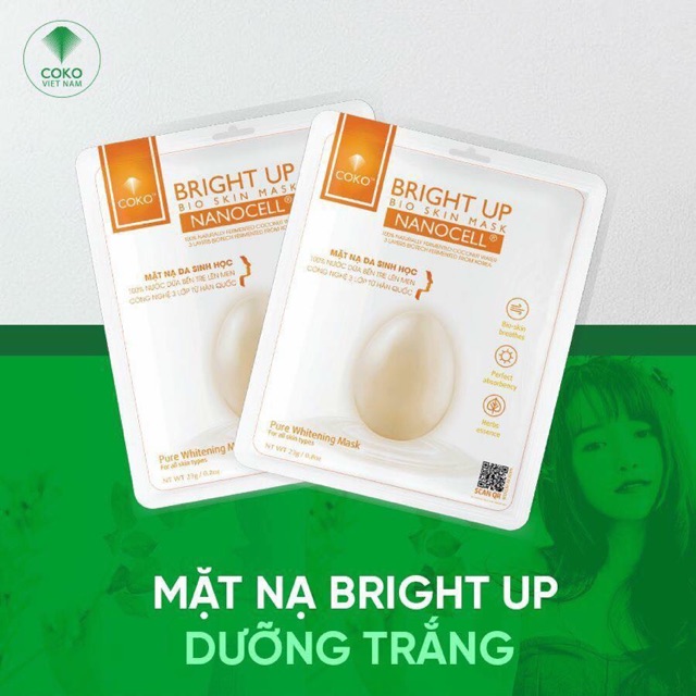 Mặt nạ dưỡng trắng da Bright up