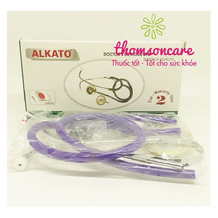 Ống nghe y tế Alkato từ Nhật Bản, tai nghe 2 mặt cho bác sĩ nghe nhịp tim mạch Doctor Stethoscope cho bé