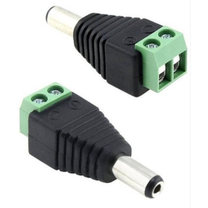 Đầu jack nguồn DC đực cái camera vặn ốc