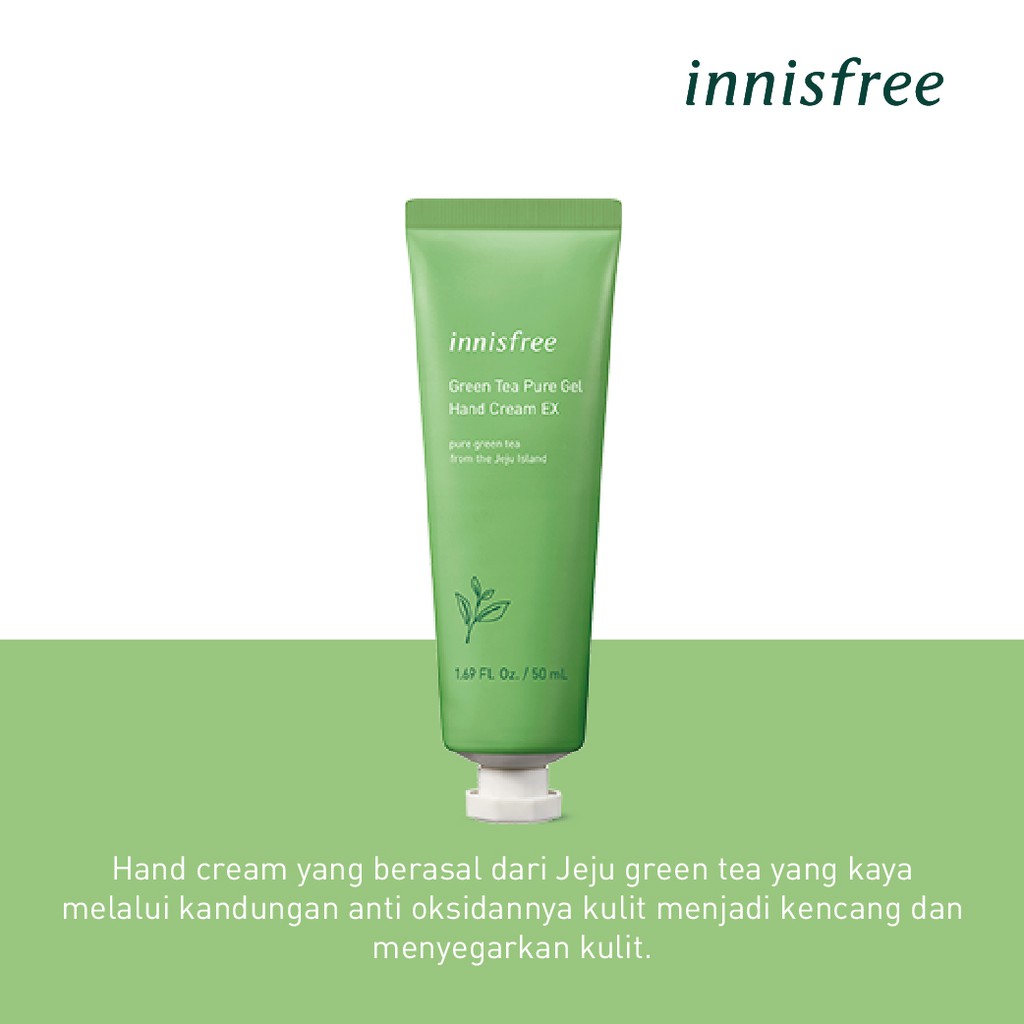 (Hàng Mới Về) Kem Dưỡng Da Tay Chiết Xuất Trà Xanh Innisfree Ex Gel 50ml