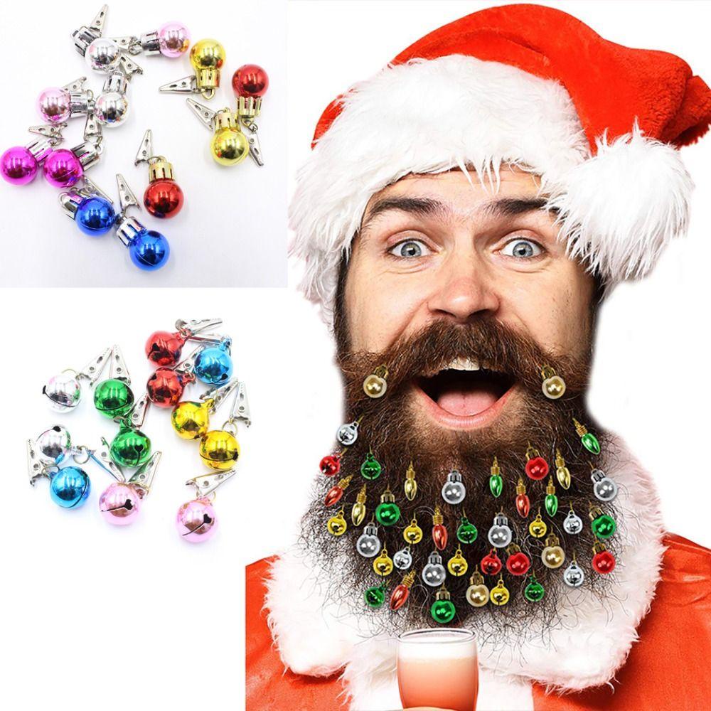 MUVAKO Set 12 Bóng Đèn Trang Trí Râu Giáng Sinh Mới