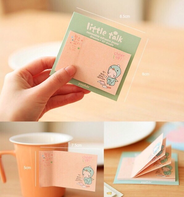 Tổng hợp các mẫu giấy note cute đồng giá