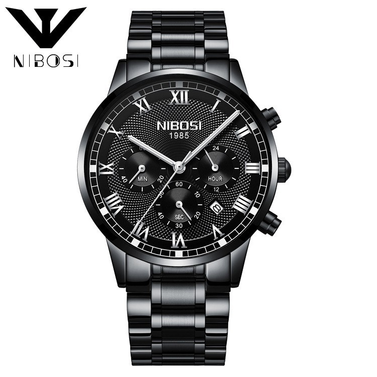 ĐỒNG HỒ NAM NIBOSI 2339 DÂY THÉP CAO CẤP , THIẾT KẾ MỚI 2018 Bán lẻ giá sỉ