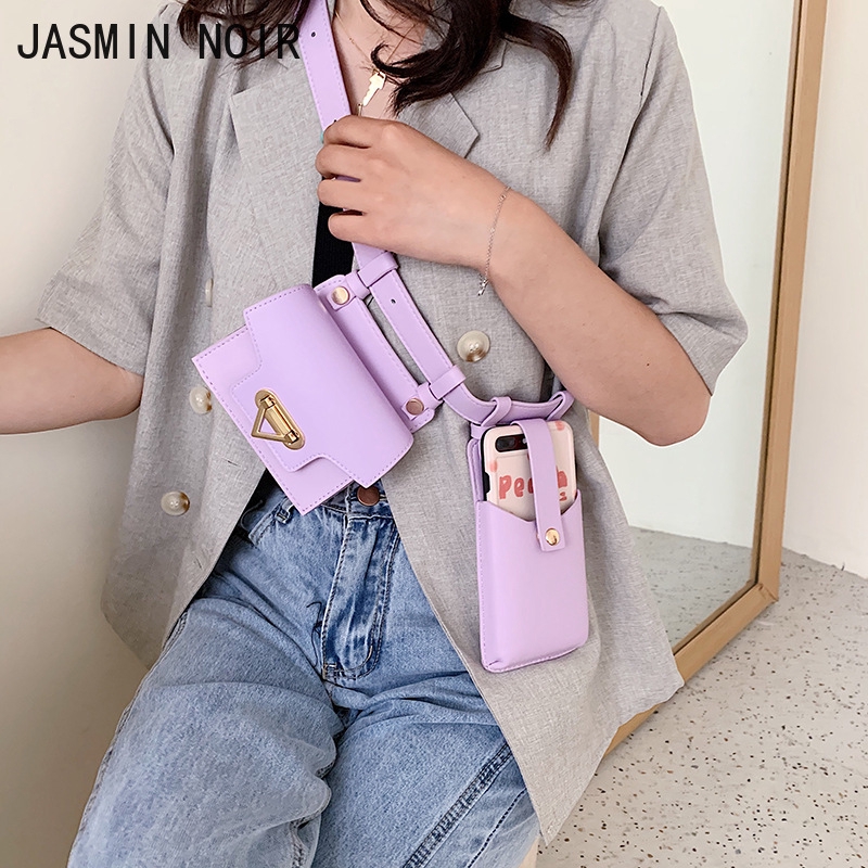 Túi Đeo JASMIN NOIR Chéo Ngực / Vai / Hông Chứa Điện Thoại Cho Nữ
