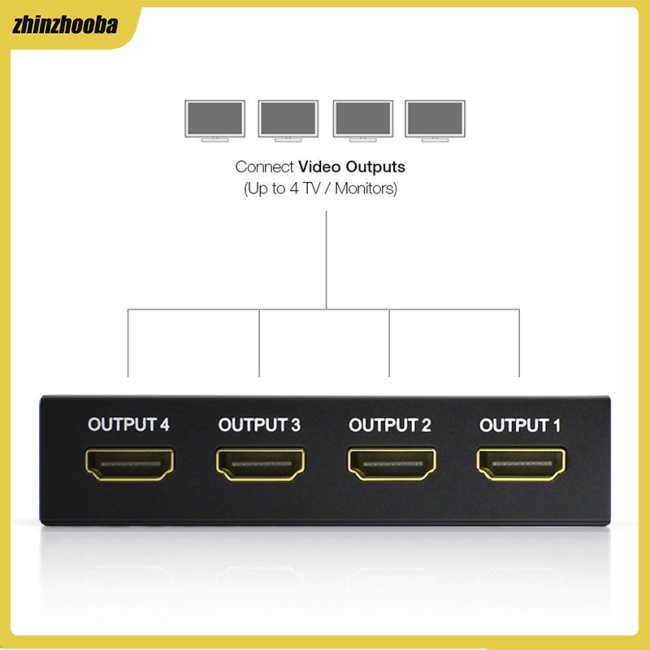 Bộ Chia Cổng Hdmi 4k 1x4 Full Hd 1080p Video Hdmi-compatible 1 Trong 4 Đầu Ra