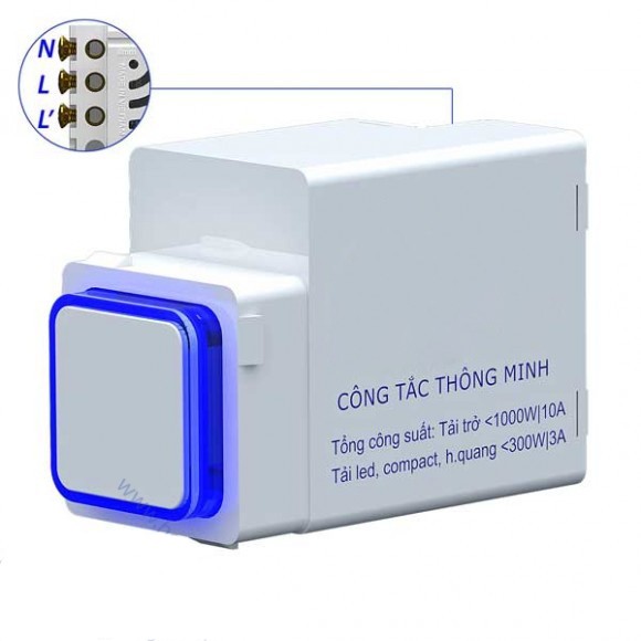 Hạt công tắc cảm ứng điều khiển từ xa BTX-3S-TIRFV1 (Hạt vuông)