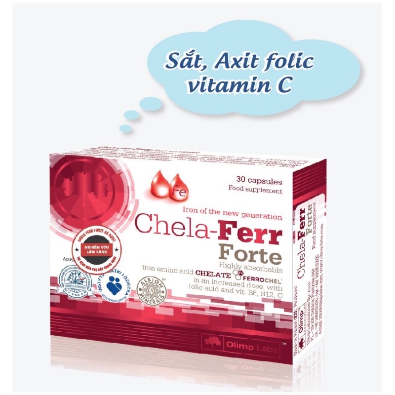 Bộ 3 vi chất bà bầu Chela Ferr forte, Chela Calcium D3, Gold DHA giúp bổ sung sắt, canxi, DHA cho mẹ và bé khoẻ mạnh