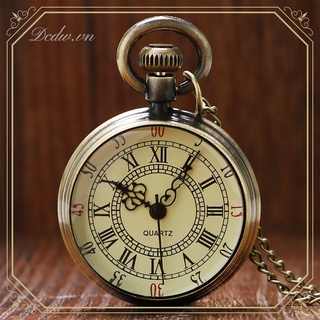 Đồng hồ quả quýt mặt số La Mã phong cách cổ điển