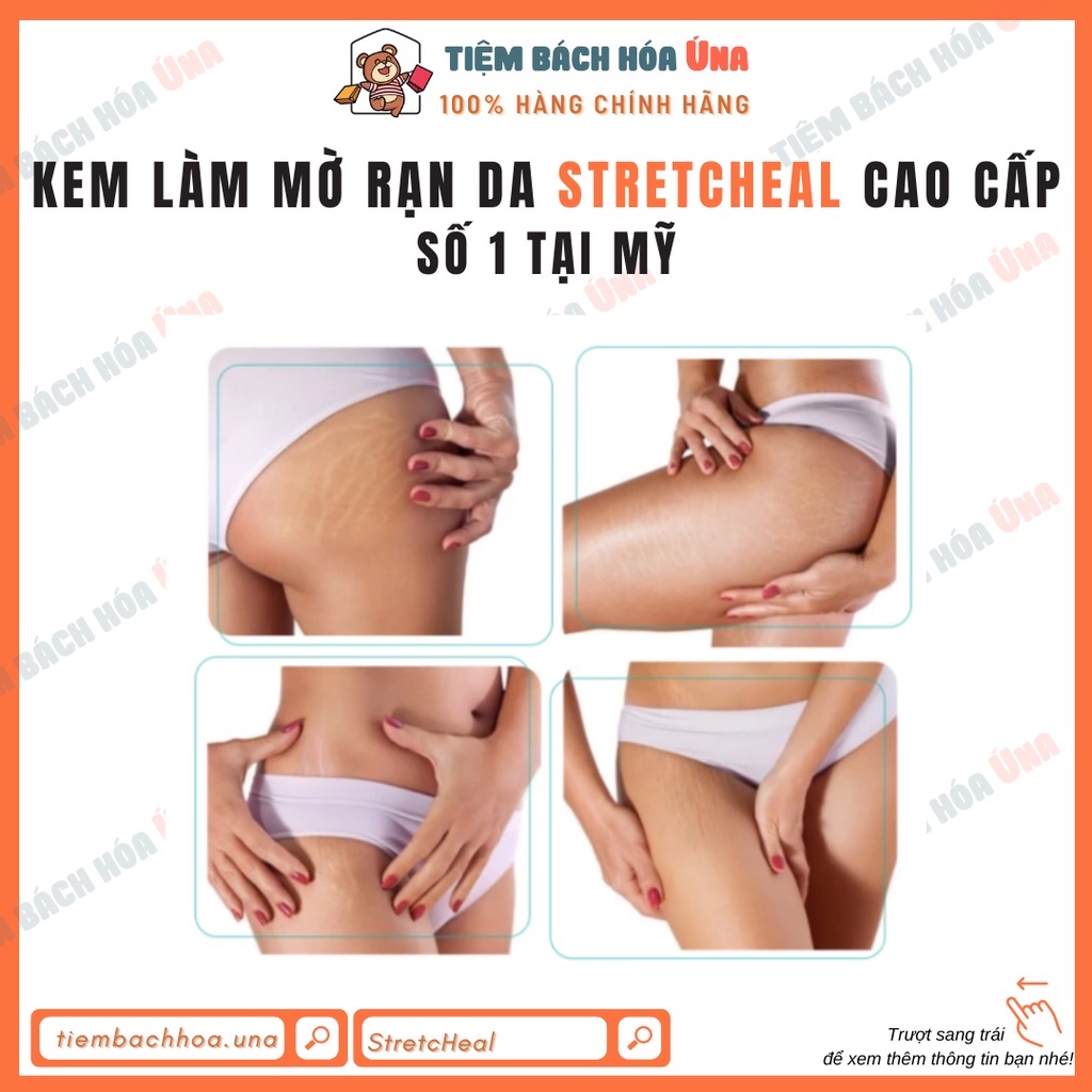 Kem bôi rạn da chuyên dụng cho mẹ bầu StretcHeal của Mỹ giảm thâm đỏ, chùng da tiembachhoauna