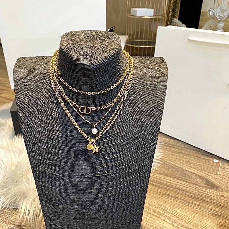 Vòng cổ CD tầng nhiều sợi titan siêu cấp cực sắc nét, choker nữ cá tính sang chảnh