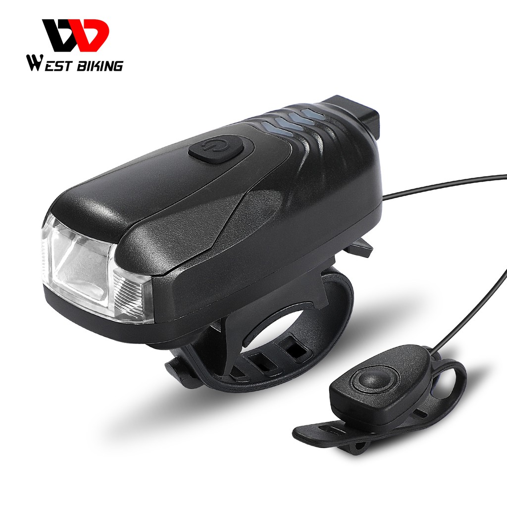 Đèn Led West Biking Gắn Xe Đạp Kháng Nước Sạc Cổng Usb Có Chuông 120db