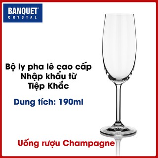 Bộ 6 ly pha lê Bistro uống Champagne dung tích 190ml (BIS190)