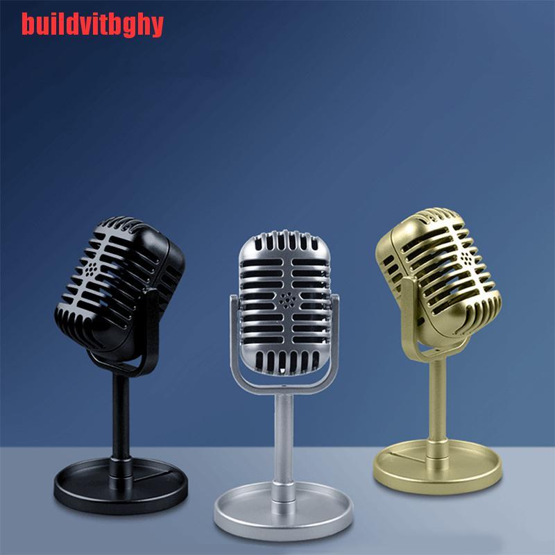 {buildvitbghy}Classic Retro Dynamic Vocal Microphone Vintage Style Mic Universal Stand Model IHL