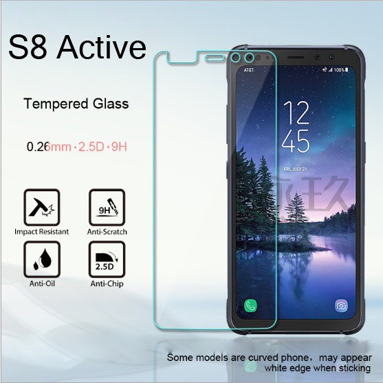 Kính cường lực Samsung S8 Active chống bám vân tay