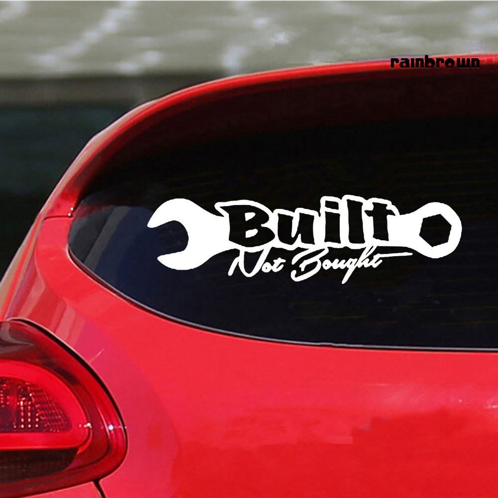 Nhãn dán trang trí xe hơi hình cờ lê độc đáo cao cấp