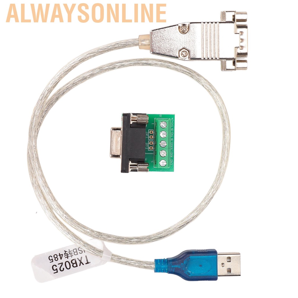 Alwaysonline USB to RS422 RS485 Serial Port Converter Adapter Cable 1200m Transmission Distance 485/422