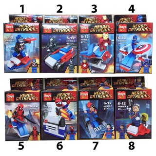 Bộ Lego xếp hình Heroes Gathering (có 8 mẫu )