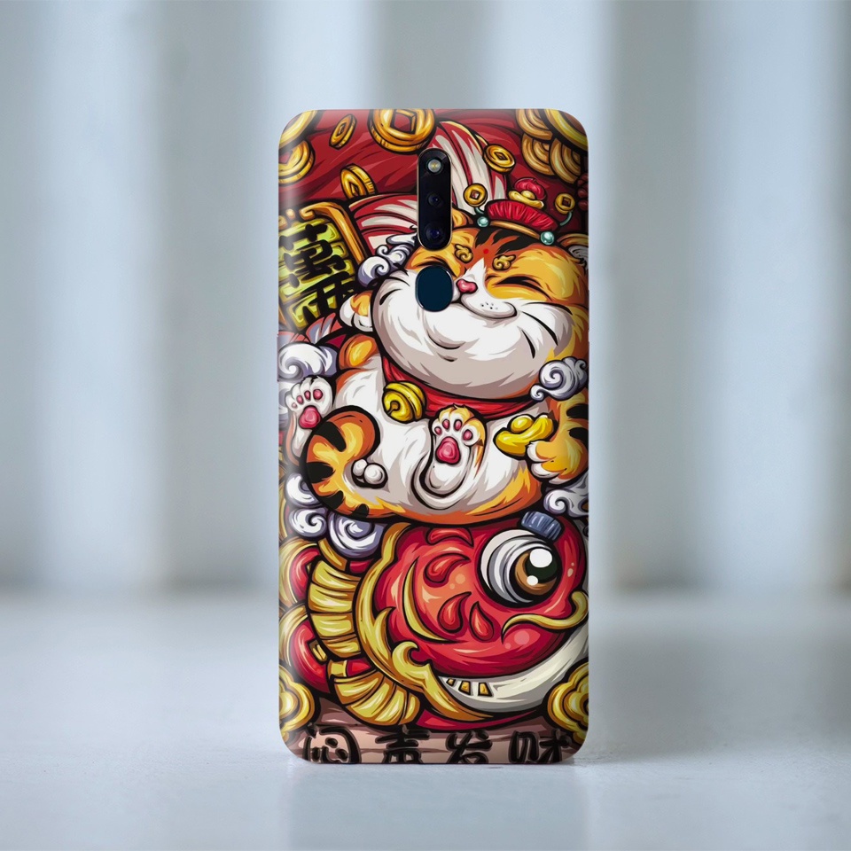 Miếng Dán Skin Điện Thoại In Hình Mèo Thần Tài 3 Cho Iphone 7/ 8/ X/ XS/ 11/ 11 Pro Max/ 12/ 12 Pro Max/ 13/ 13 pro max